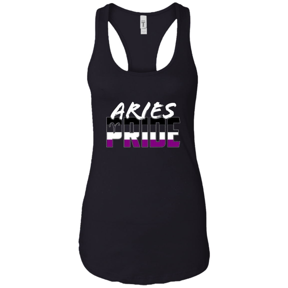 Aries Asexual Pride Flag Zodiac Sign Long Sleeve T-Shirt