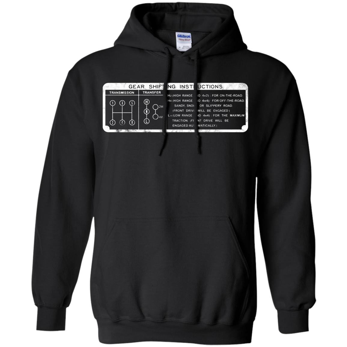 4x4 Gear Shifting Instructions Twin Stick Long Sleeve Shirt