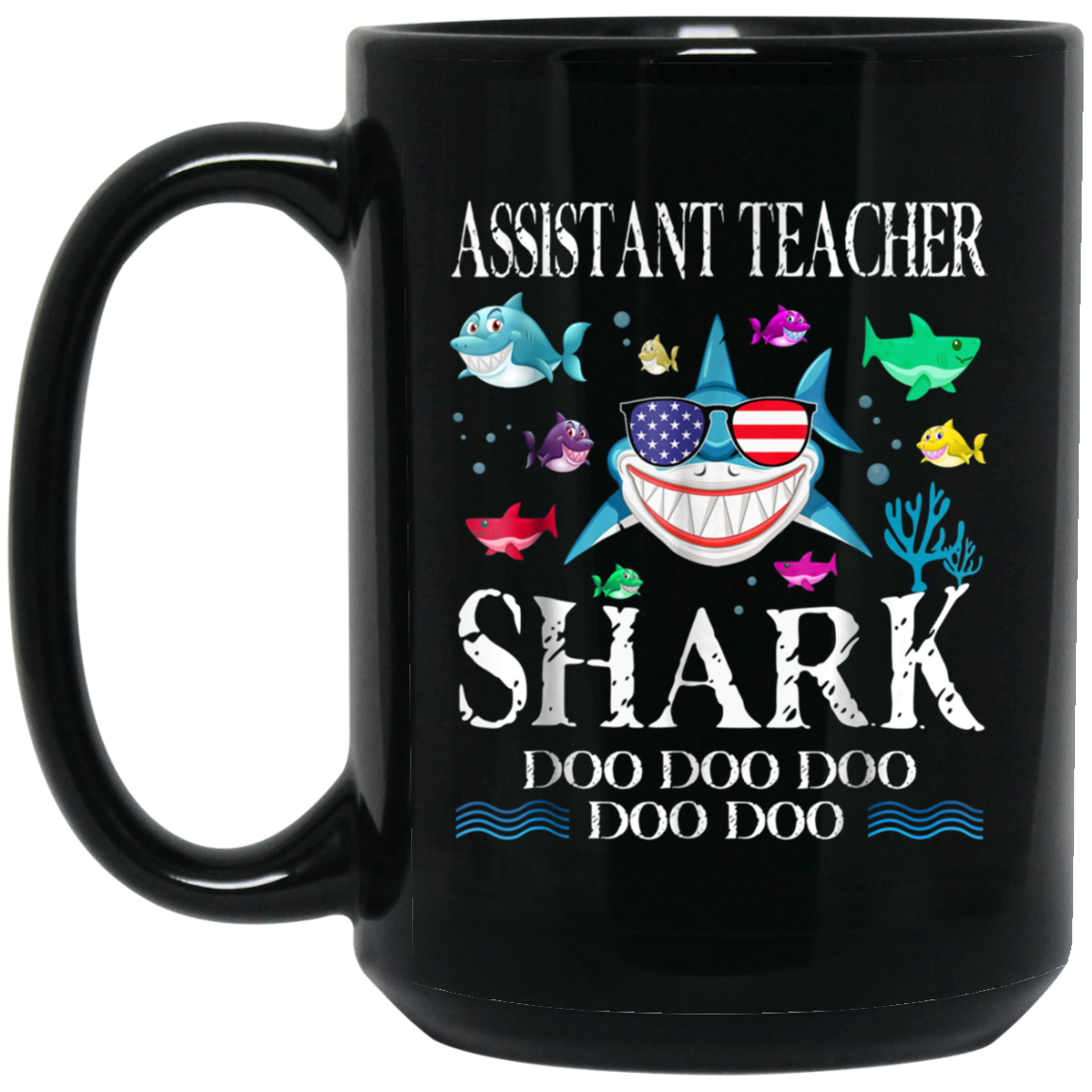 Assistant Teacher Shark Doo Doo Doo T-Shirt Gift