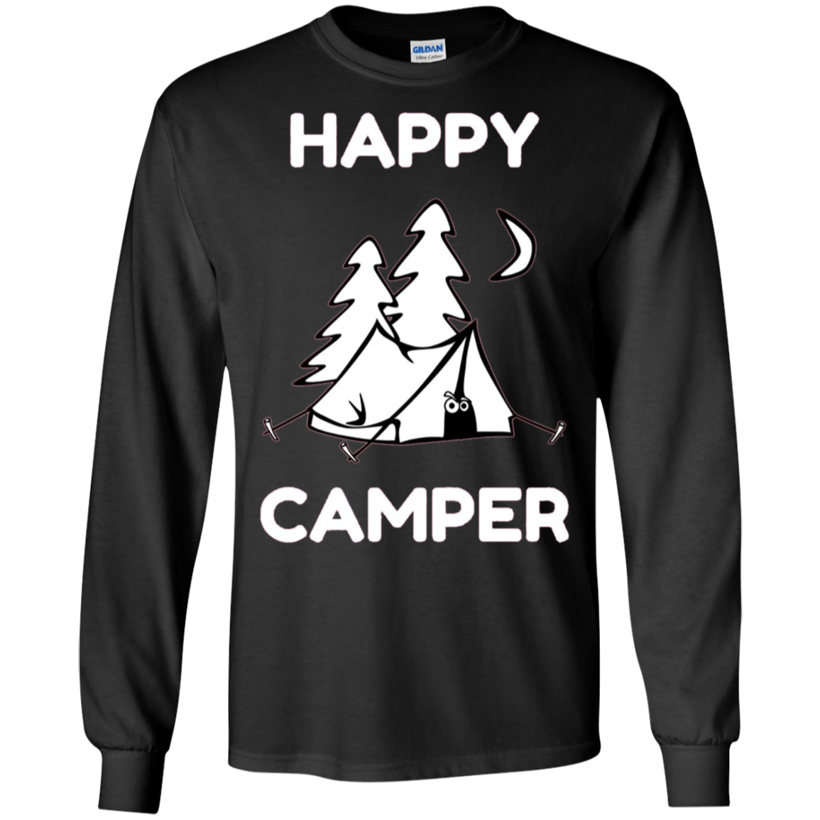 Funny Happy Camper Shirt for Kids, Men, Women, Toddler