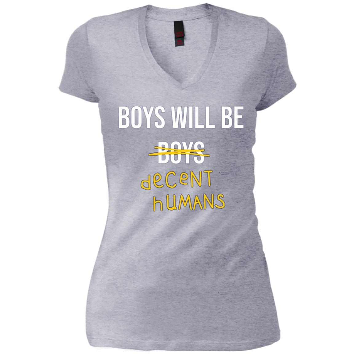 "Boys Will Be Decent Humans" Adult Long Sleeved T-Shirt