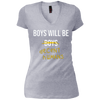 Image of T-shirt à manches longues pour adulte "Les garçons seront des humains décents"