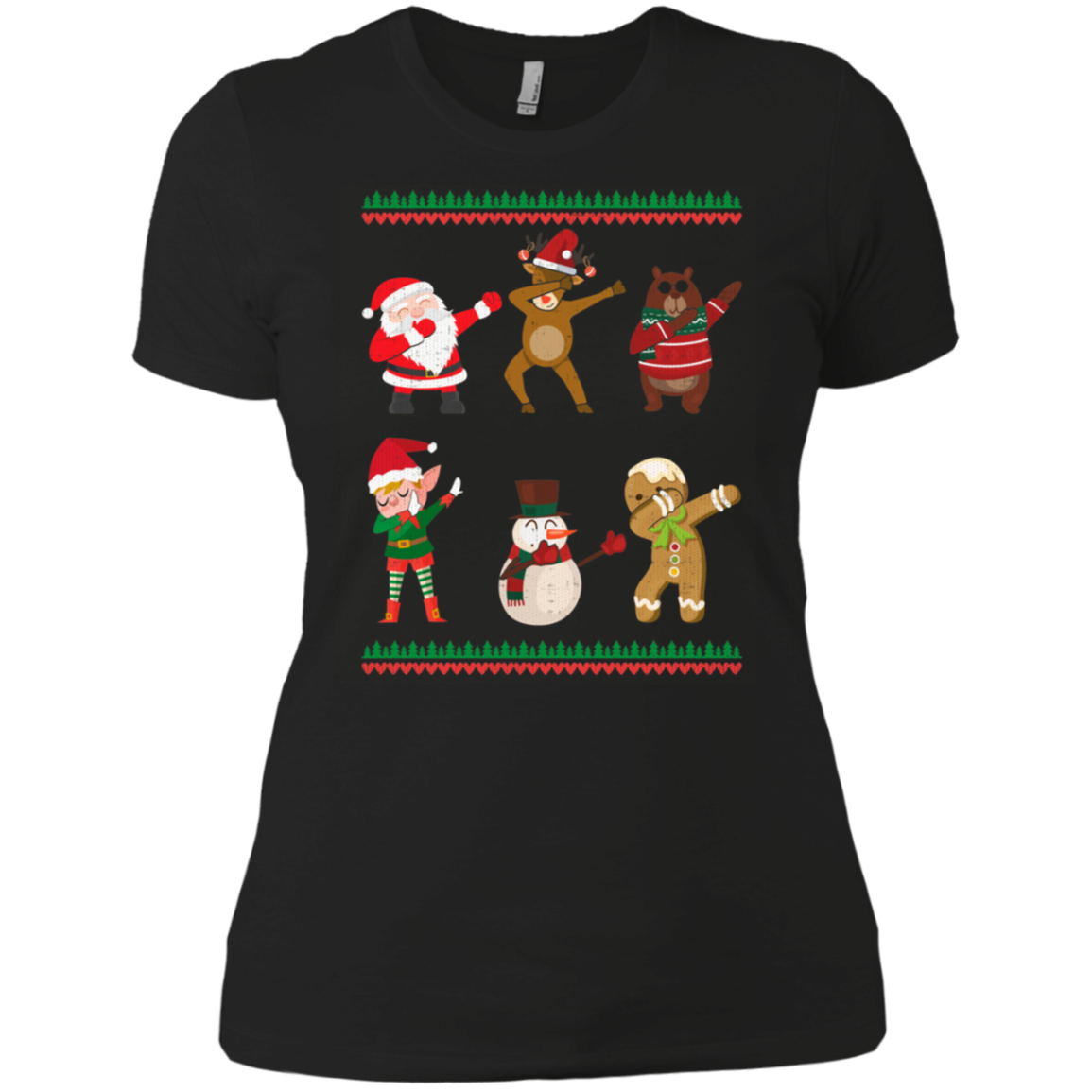 christmas Shirts dabbing santa and friends
