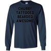 Image of T-shirt barbu tatoué potelé et génial pour homme
