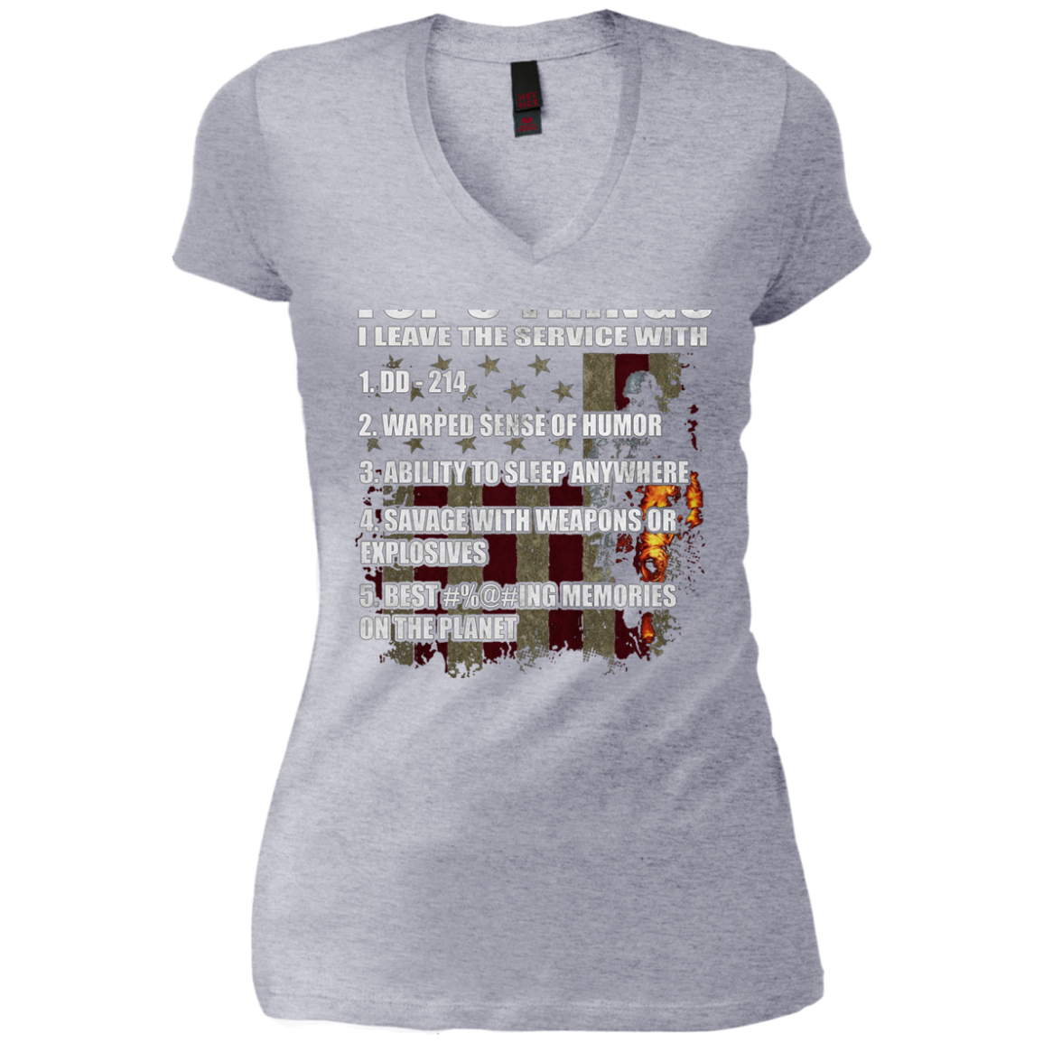 5 Things I Leave The Service With T-shirt Fantastic Veteran