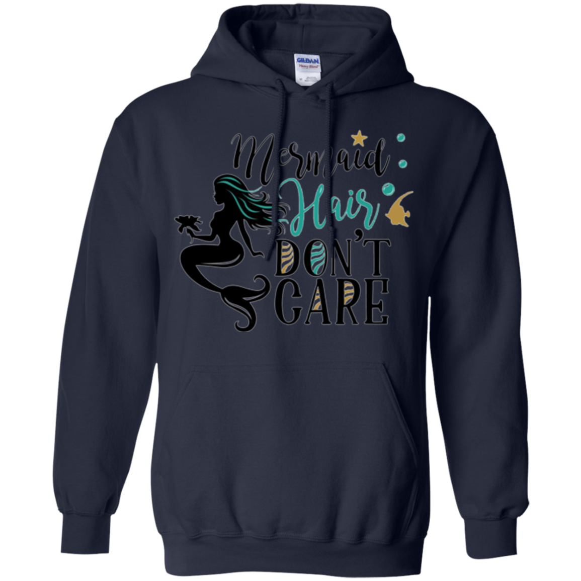 "Mermaid Hair, Don't Care" Funny Women's Shirt