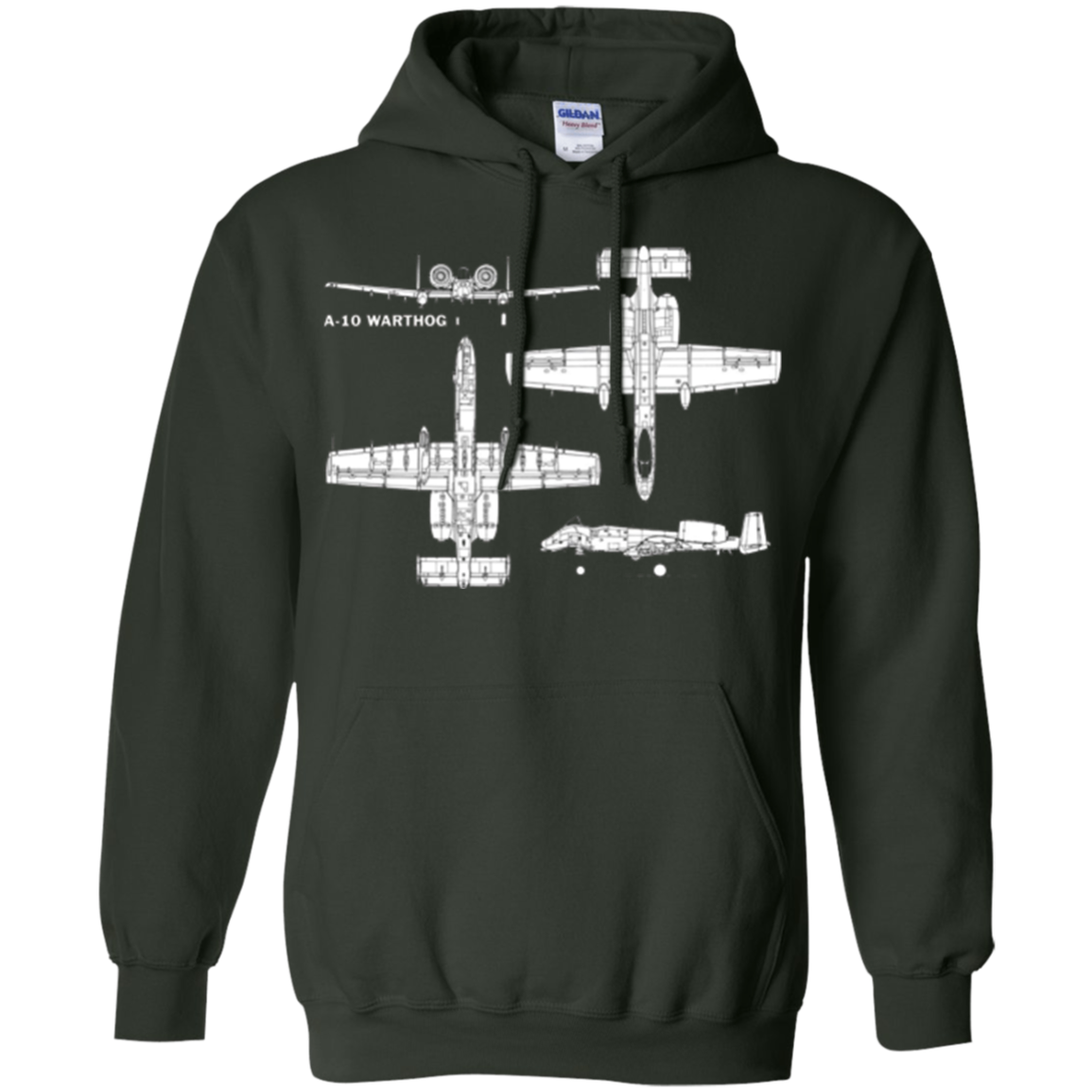 A-10 Warthog Military Aircraft T-Shirt