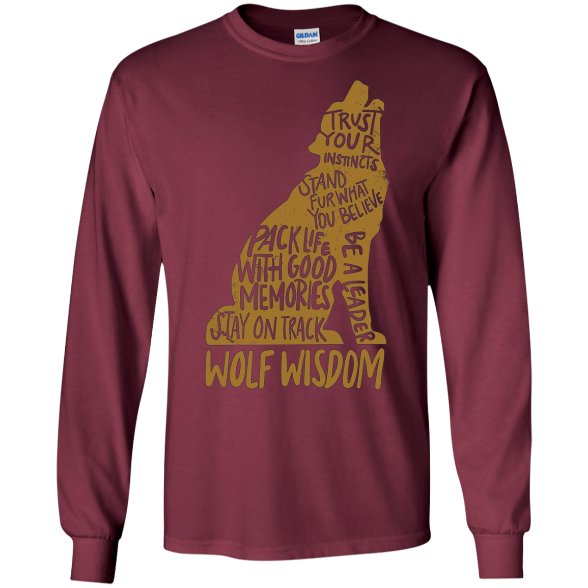 Wolf Wisdom T-shirt - Wolf Lovers Tshirt