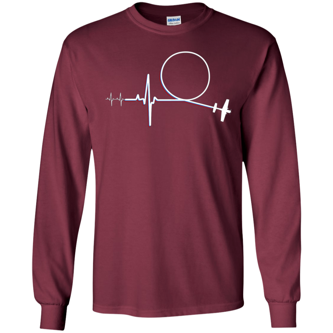 Aerobatic Pilot Heartbeat | Airshow Fan Aerobatic Pilot Tee