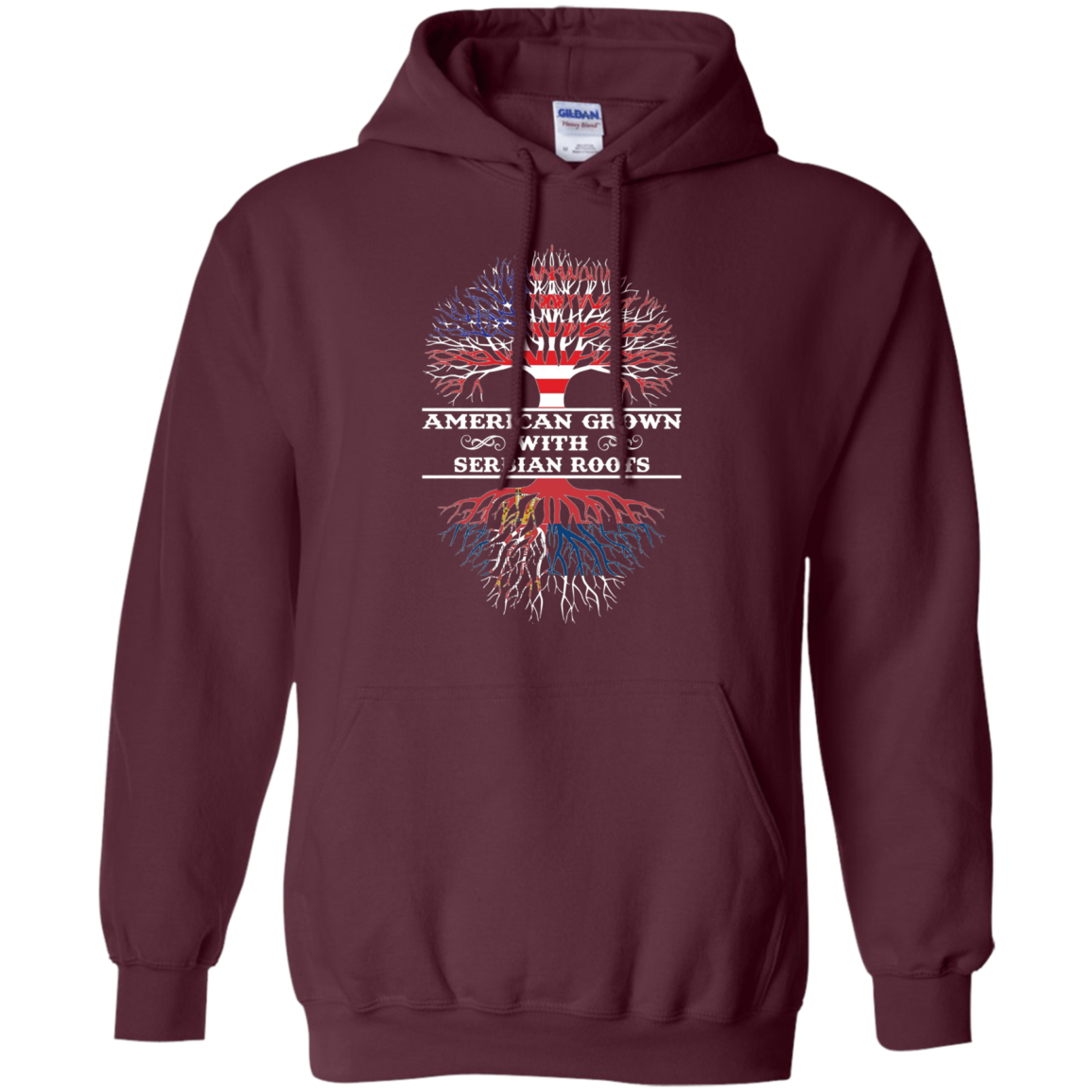 American Grown With Serbian Roots Tee Shirt