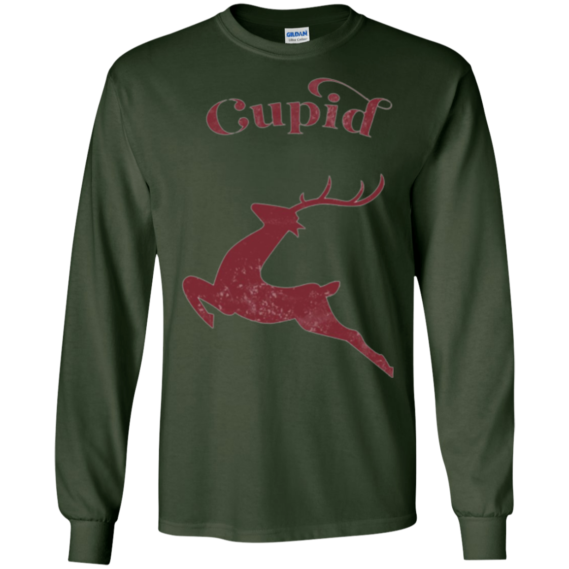 Santa Reindeer T-Shirt of Cupid