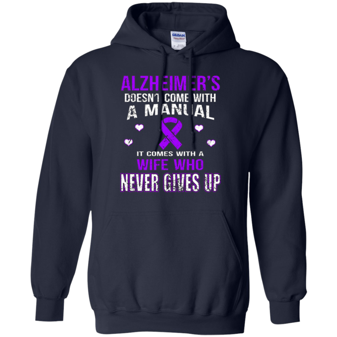 ALZHEIMER'S comes with a wife who never gives up t shirt