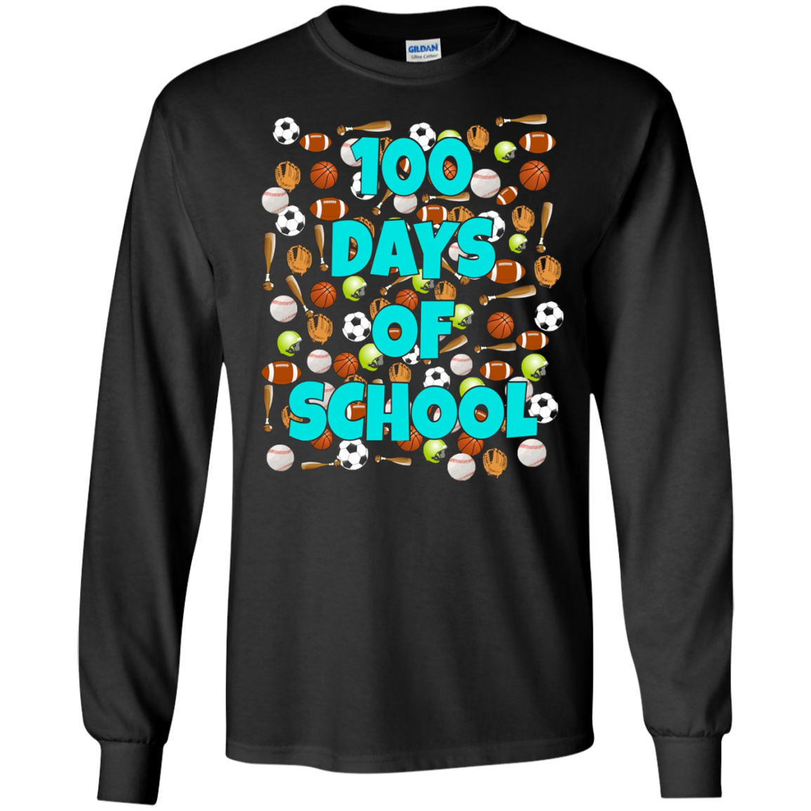 100 Days of School T Shirt for kids or teachers - Sports