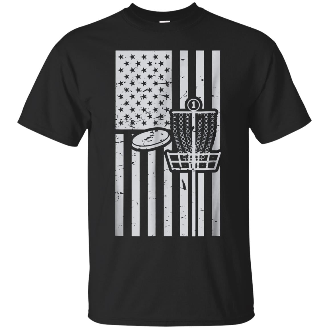 American Flag USA Disc Golf Sports Game Funny T Shirt Gift