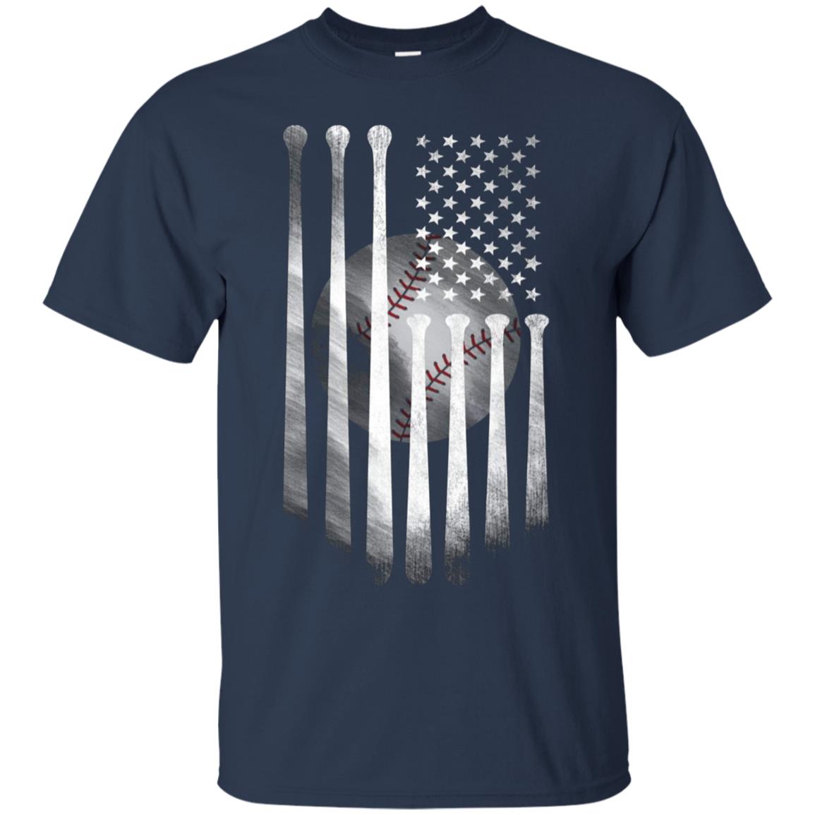American Flag Vintage Baseball Flag T-Shirt, Dad, Mom, Kid T
