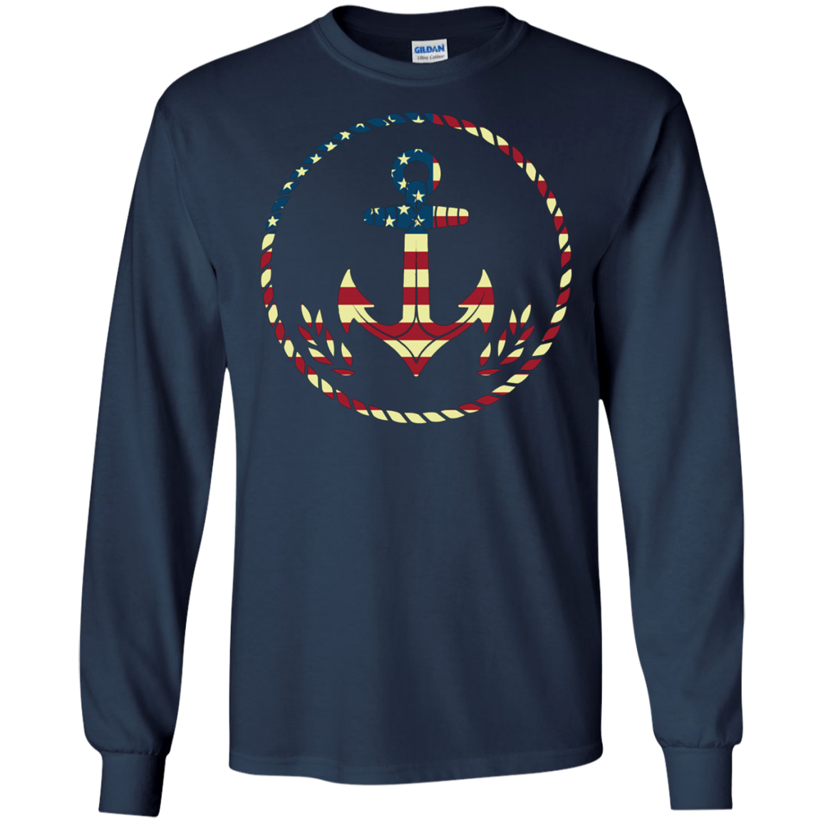 American Flag USA Sailor Anchor, Military 4th of July Shirt