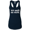 Image of "Ich Weiss Es Nicht" Funny German Teacher Student Shirt