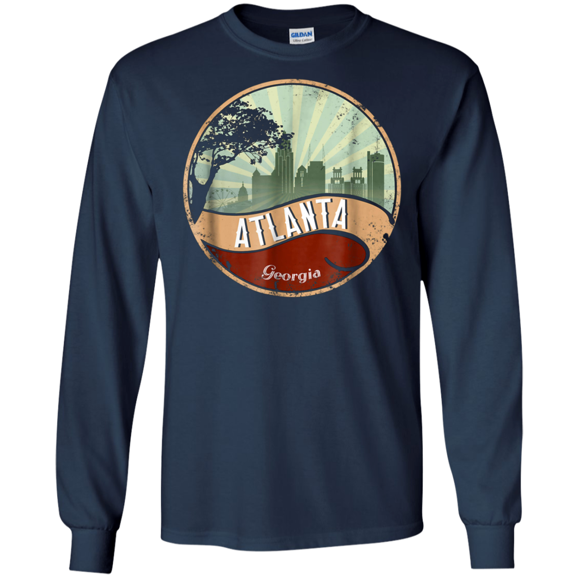 Atlanta Vintage Retro Design City Style T-Shirt