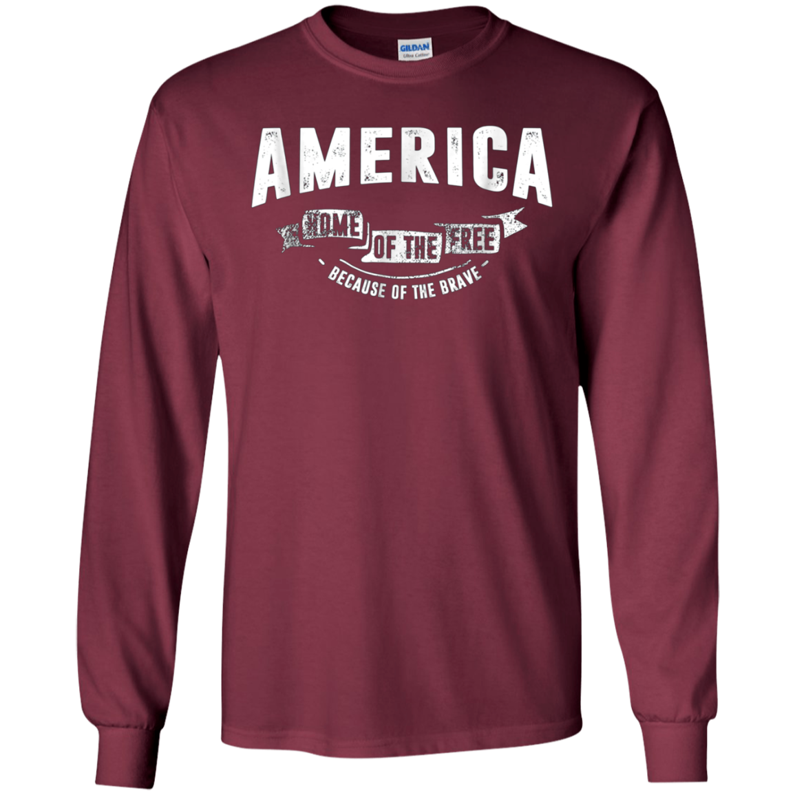 America Home of the Free Because of the Brave Shirt 2018