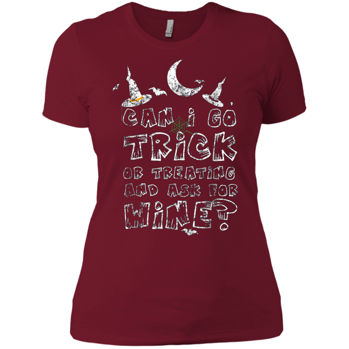 Adult Trick Or Treating For Wine Weathered T-Shirt