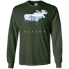 Image of Alaska Day Moose Snowy Mountain Shirt