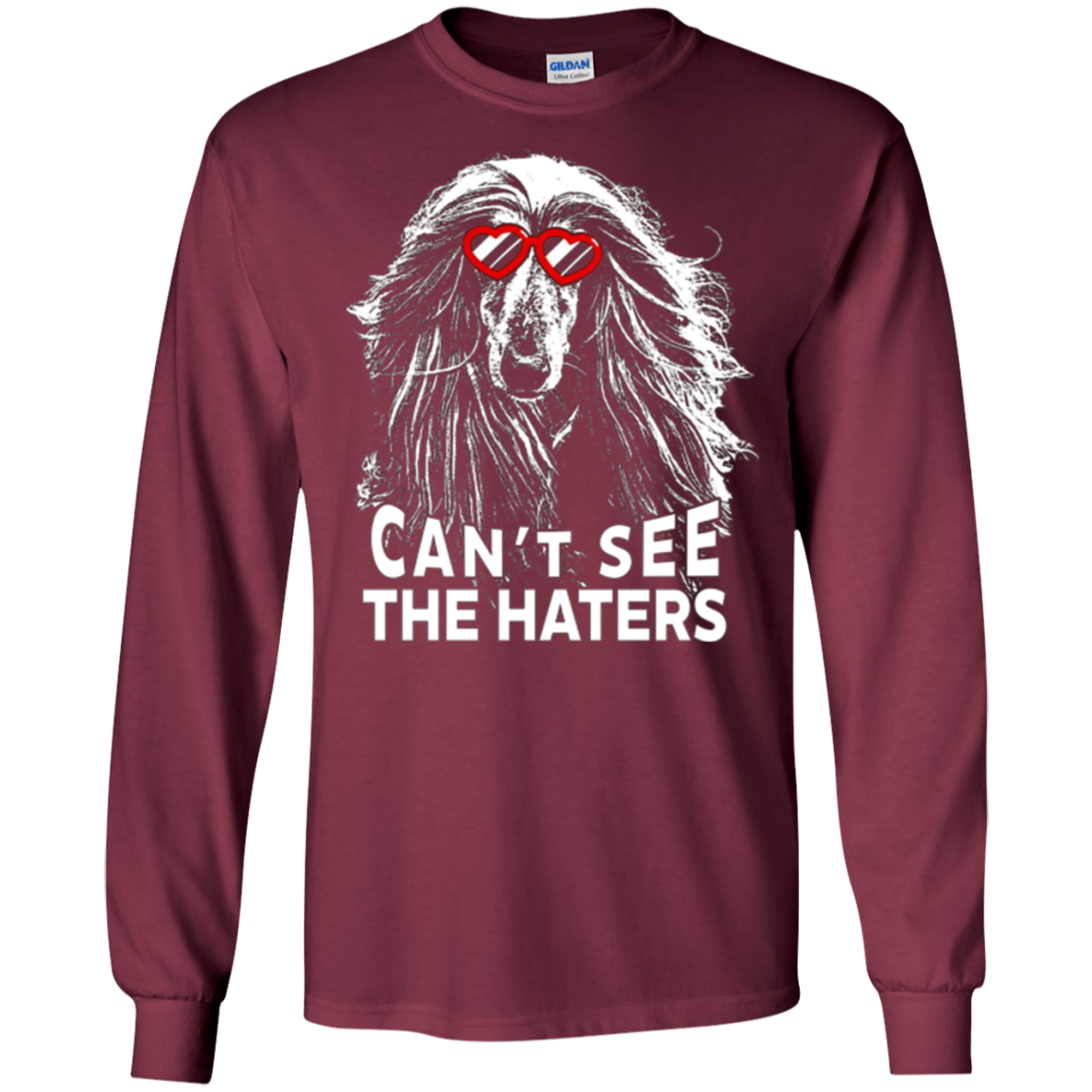 Afghan Hound Shirt Can't See The Haters Cute Dog Lovers Tee