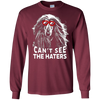 Image of La chemise de chien de meute afghane ne peut pas voir les amants de chien mignons Haters placer la balle sur le tee