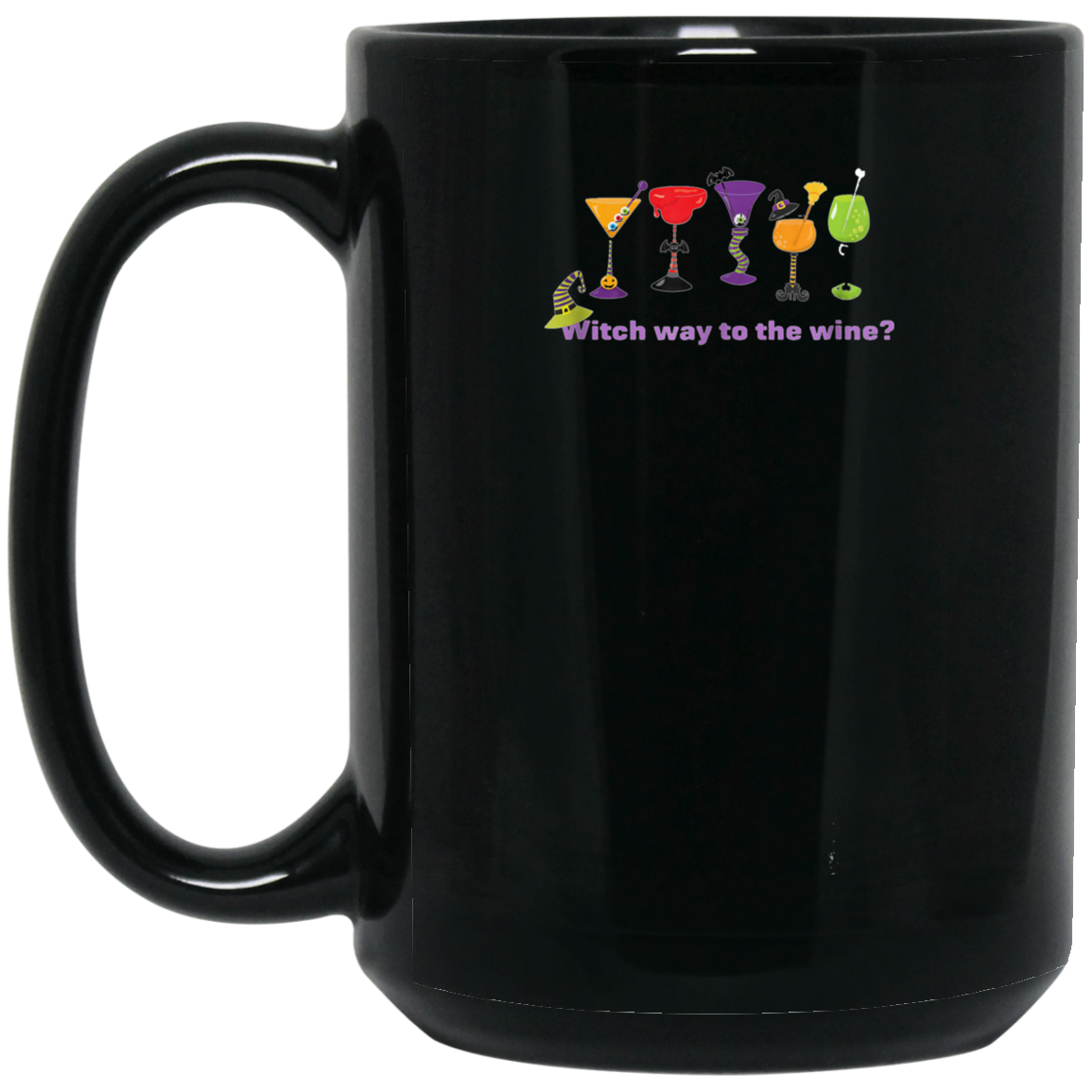 Witch Way To The Wine? Halloween T-Shirt, Cute Halloween Tee