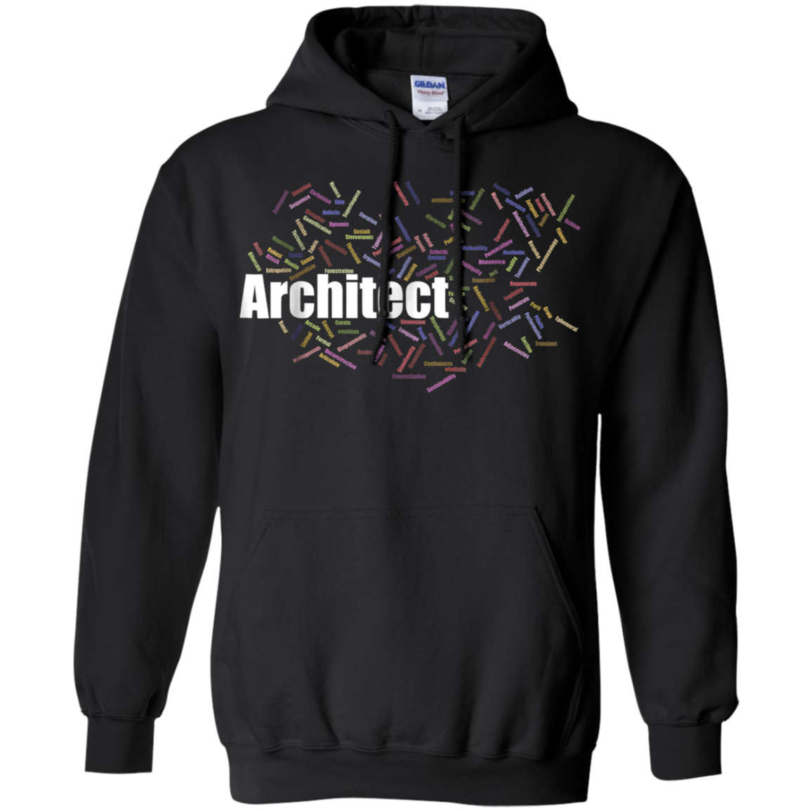 Architect Gift Terms T-Shirt Word Cloud Planner Draftsman