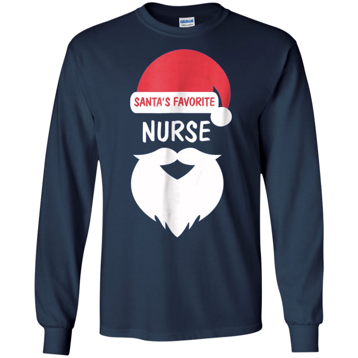 Santa's Favorite Nurse | Funny Christmas Nursing T-Shirt