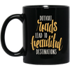 Image of Adventure Hiking Trekking Quote Beautiful Roads T_Shirt