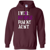 Image of Alzheimer's Awareness Tshirt I Wear Purple For My Aunt