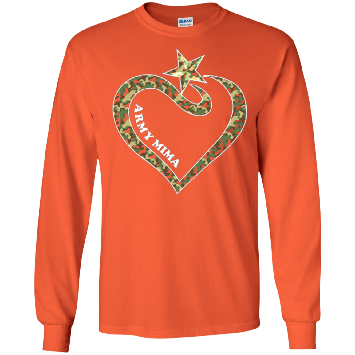 Army Mima With US Star Army Clothes T-Shirt Happy Mother