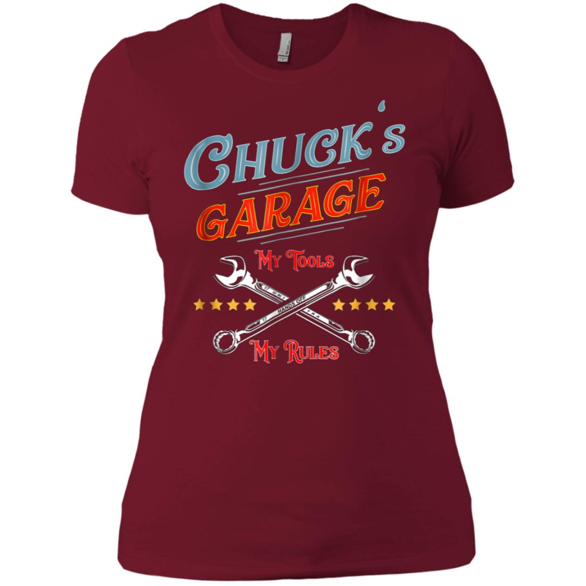 Chuck's Garage funny t-shirt