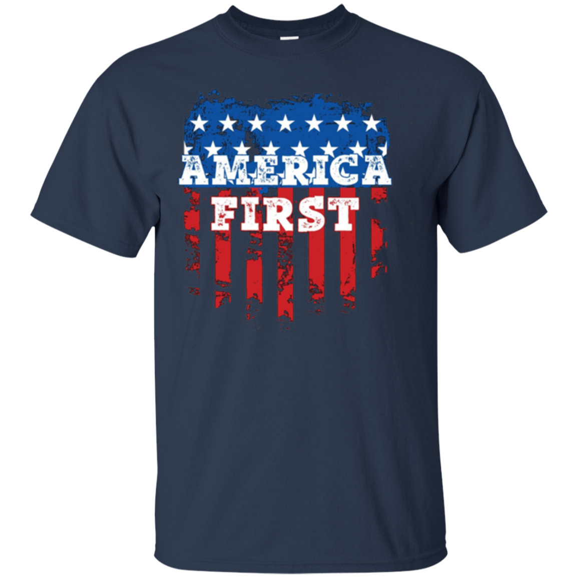 America First USA T Shirt with the American Flag