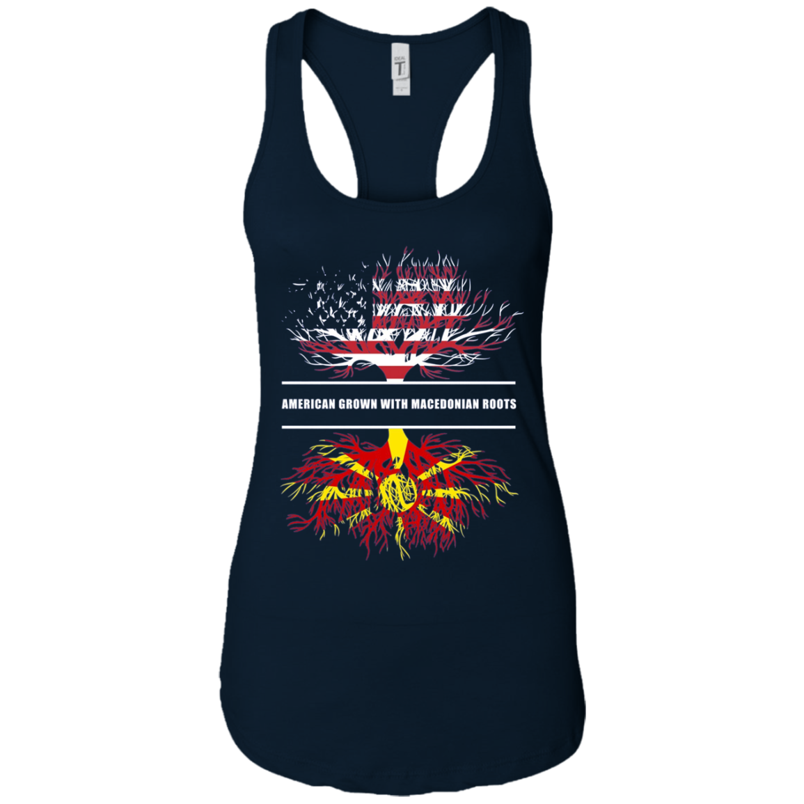 American Grown With Macedonian Roots T-Shirt Macedonia Shirt