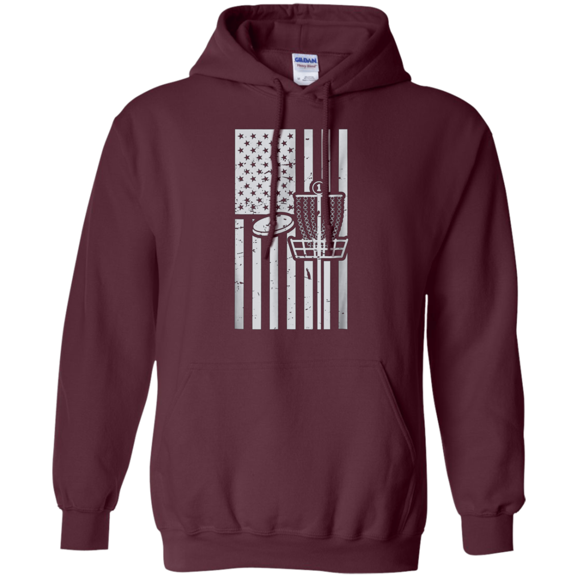 American Flag USA Disc Golf Sports Game Funny T Shirt Gift