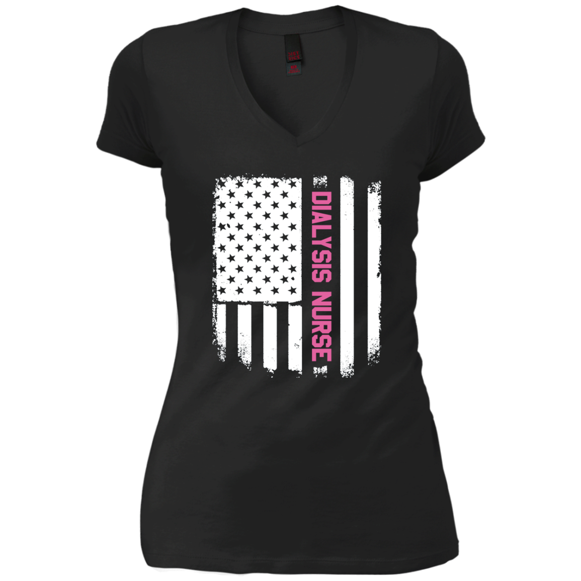 American Flag Nursing Dialysis Nurse T-Shirt