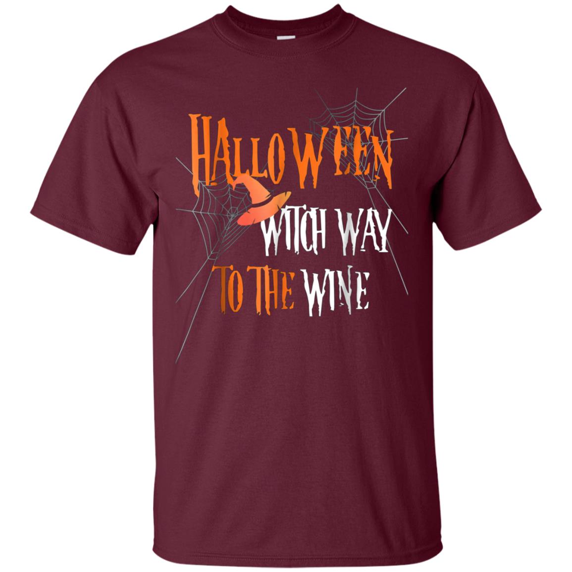 Witch Way To The Wine T-SHIRT Funny Halloween Shirt