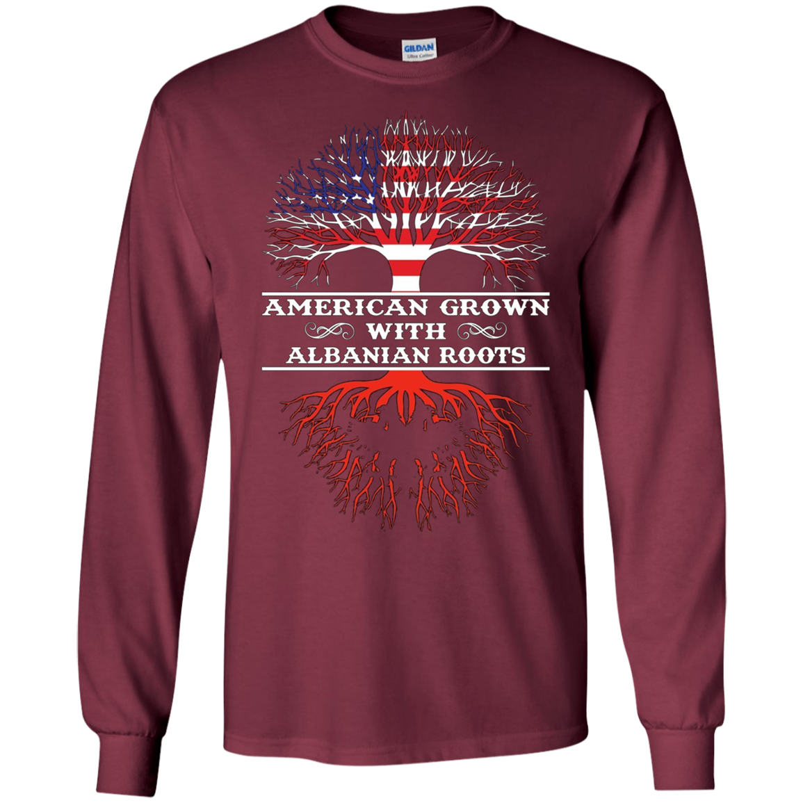 American Grown With ALBANIAN Roots Tee Shirt