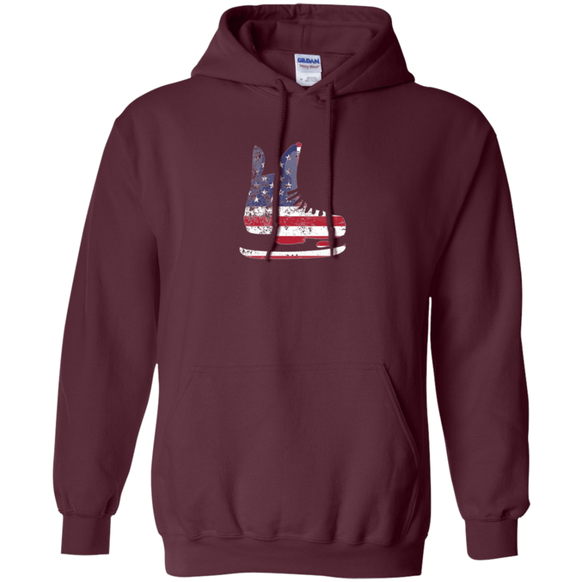 American Flag Shirt Patriotic Ice Hockey Skate Vintage Gift