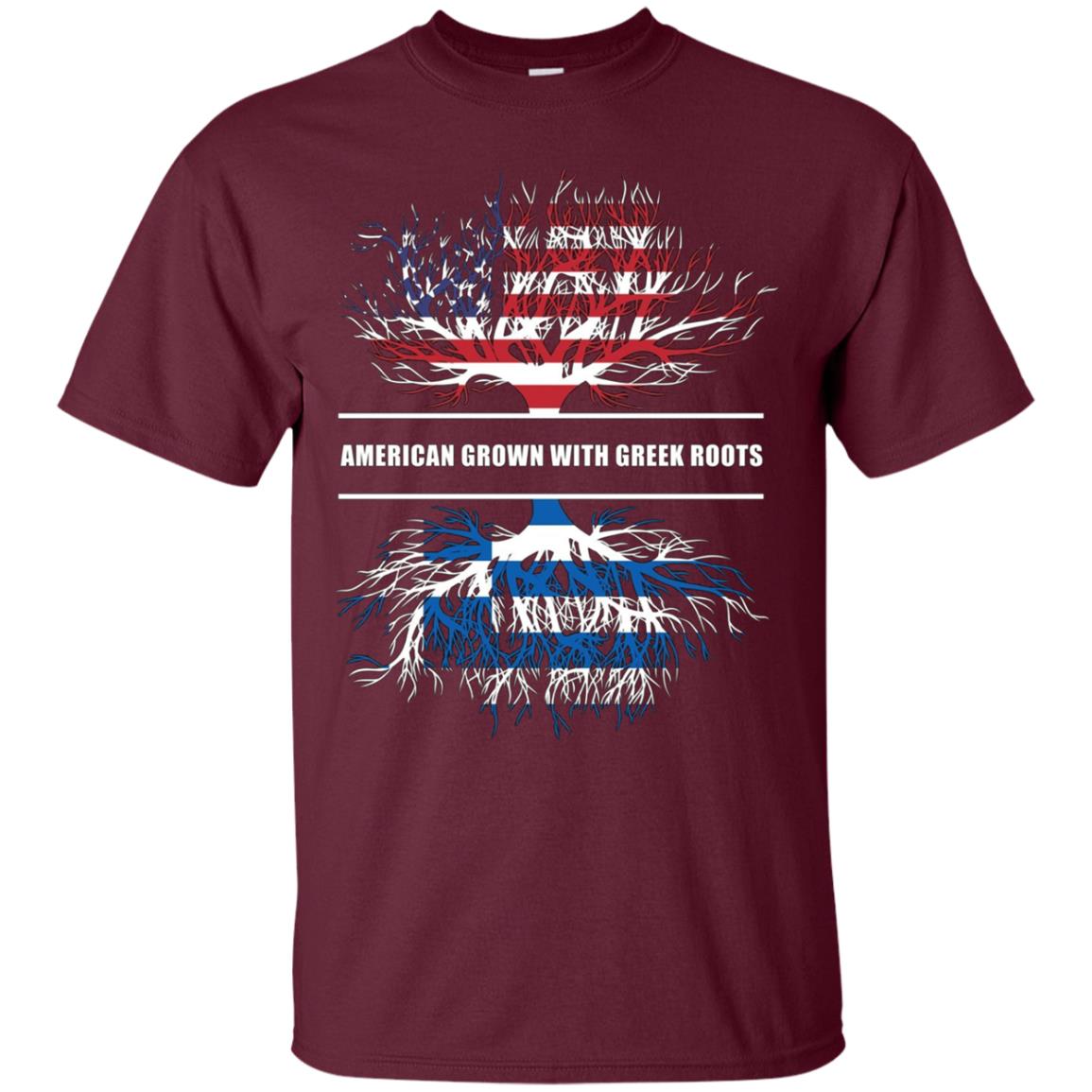 American Grown With Greek Roots T-Shirt Great Gift Tee