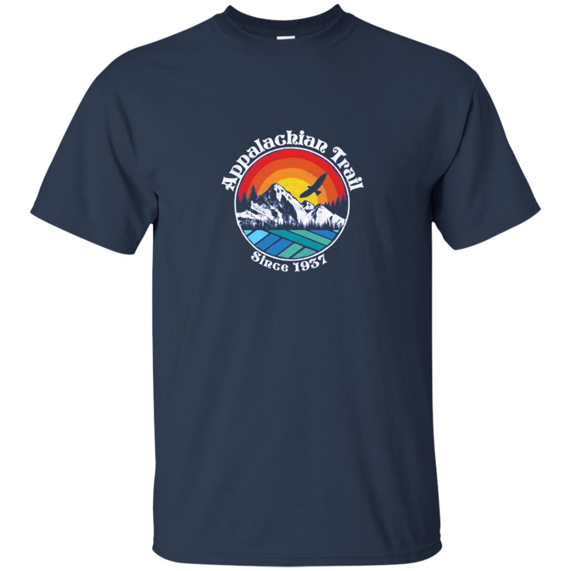 Appalachian Trail Scene Retro Mountains Long Sleeve T-Shirt
