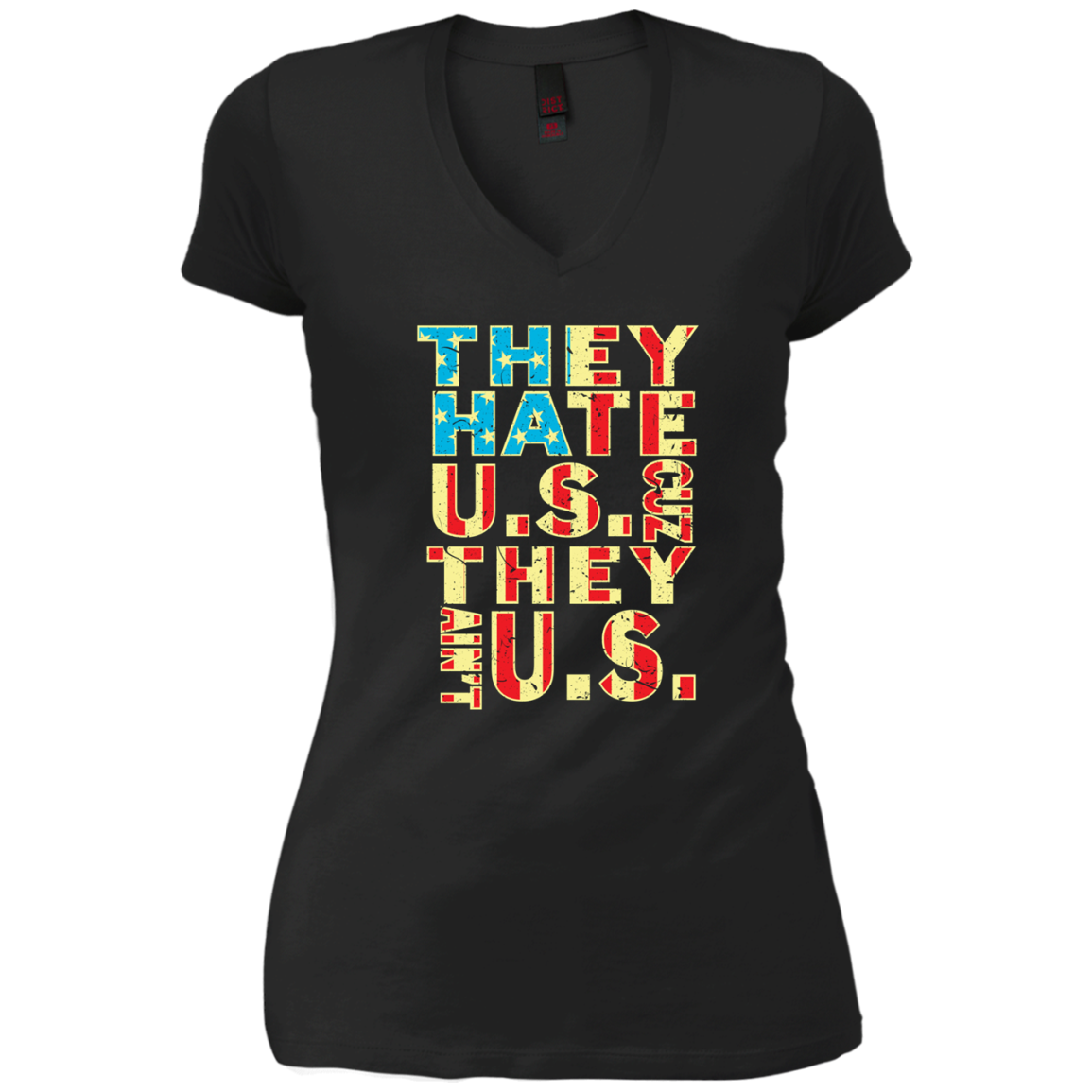 American Flag Shirt - They Hate Us Cuz They Ain't Us