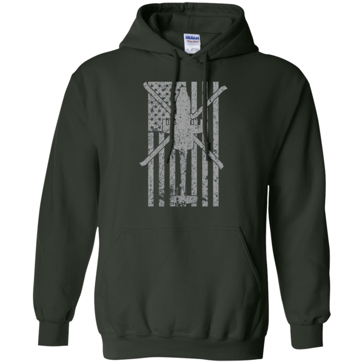 AH-64 Apache Gunship Military Helicopter Vintage Flag Tee