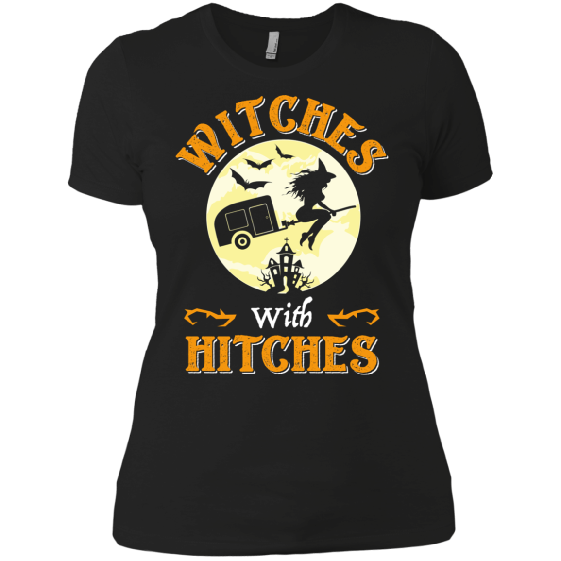 Witches With Hitches Funny Camping Halloween T-Shirt Gift