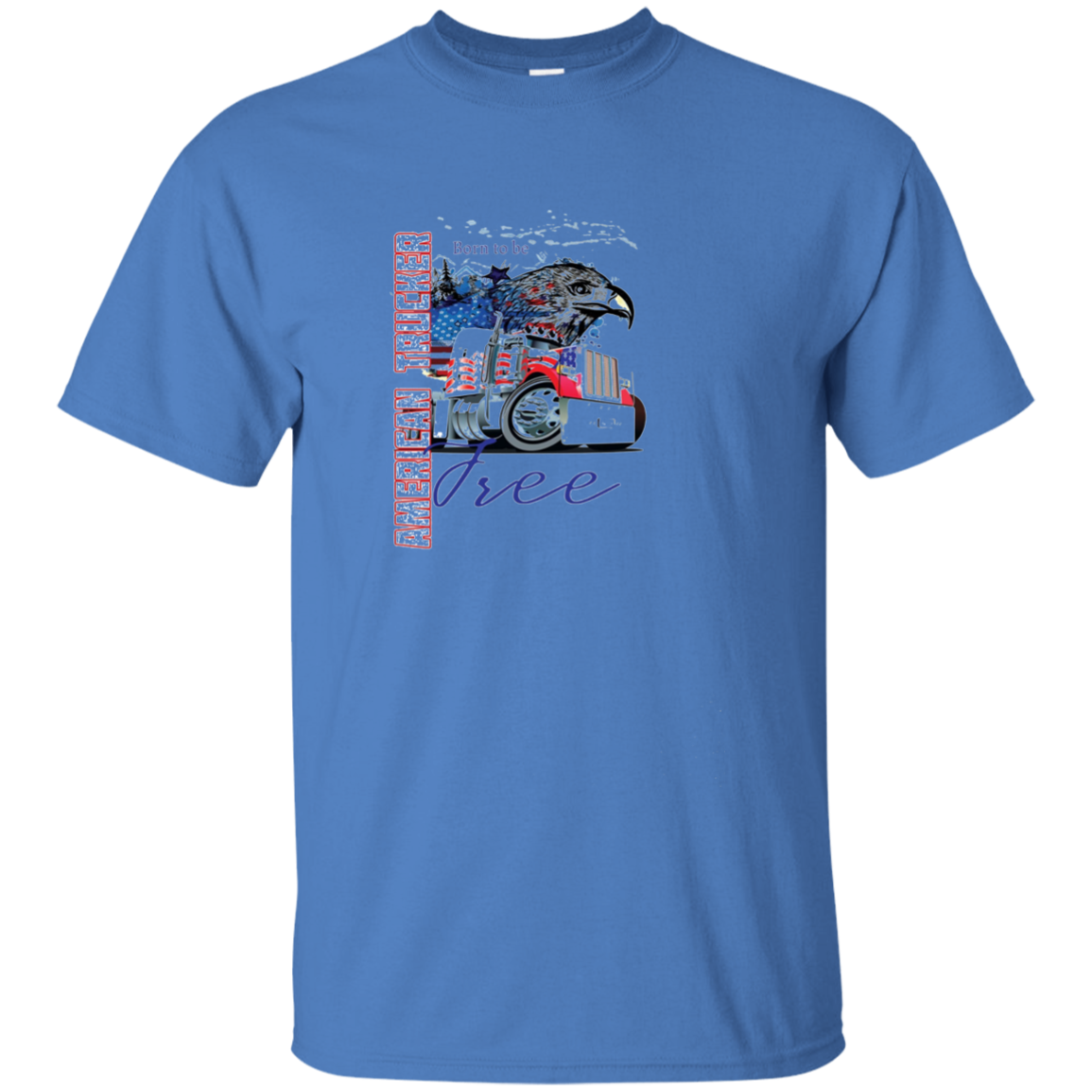 American TruckerT Shirt Truck Driver Patriotic TShirt
