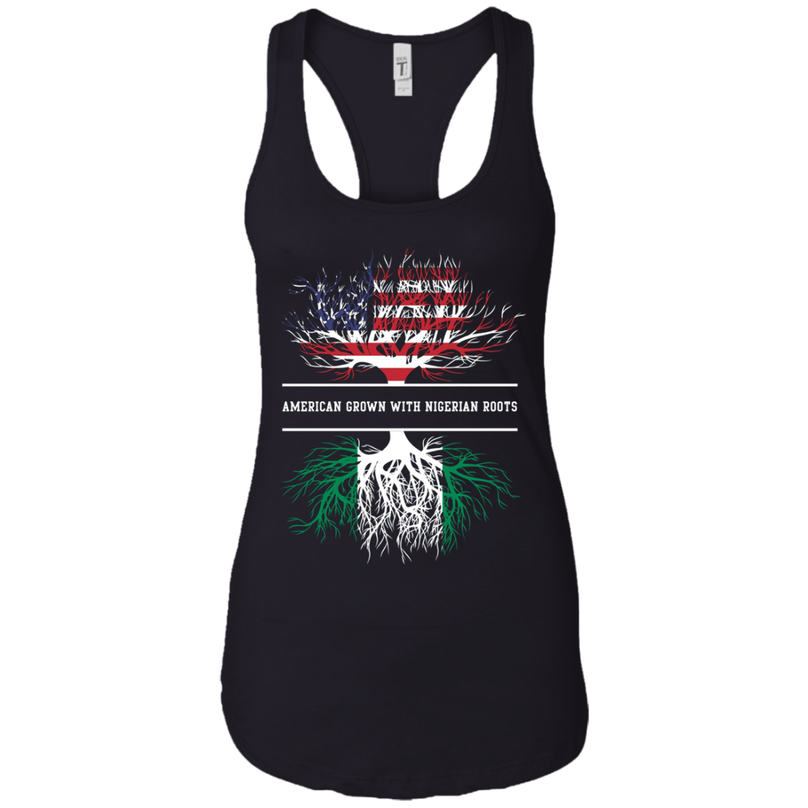 American Grown With Nigerian Roots T-Shirt Nigeria Tee