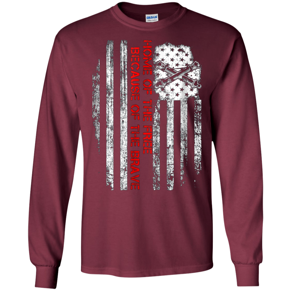 Artilleryman Home of the free because of the brave Shirt