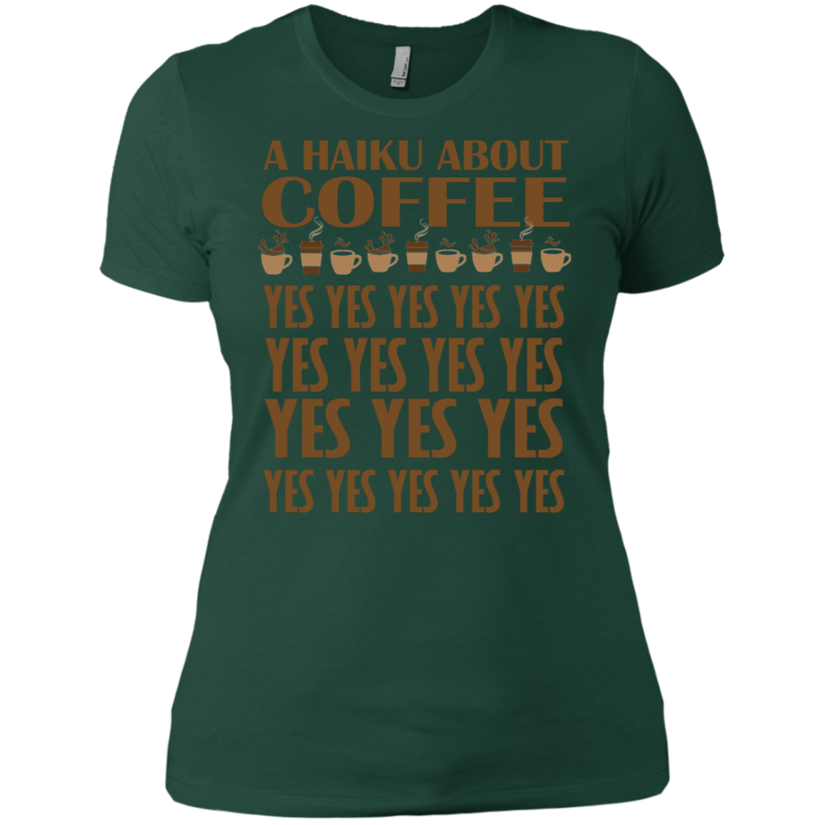 A Haiku About Coffee Yes Poem T-Shirt